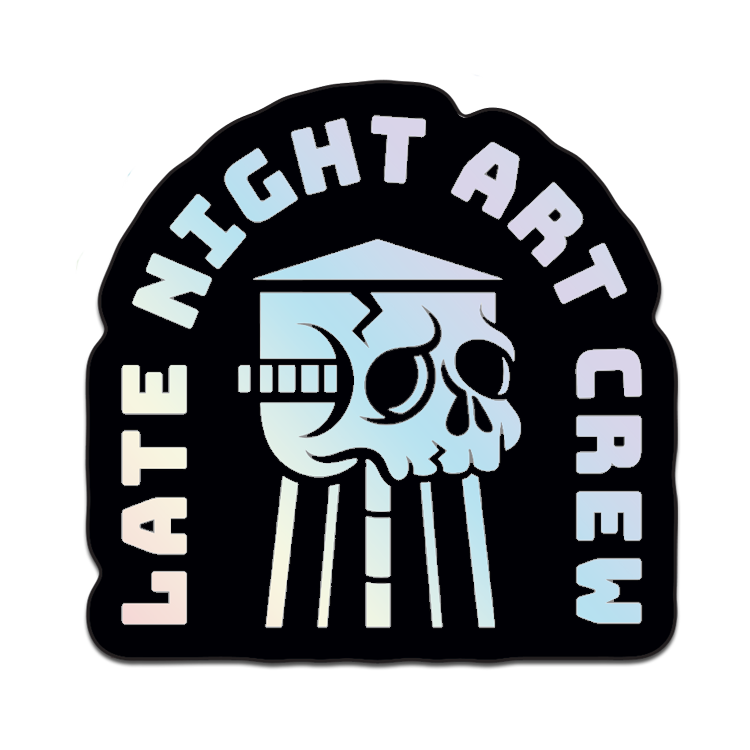 Late Night Art Crew Sticker