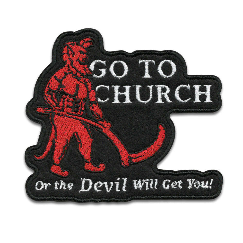 Go to Church Iron-On Patch
