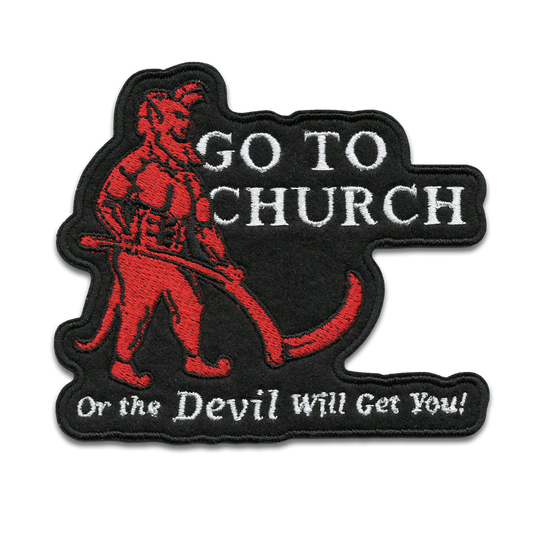 Go to Church Iron-On Patch