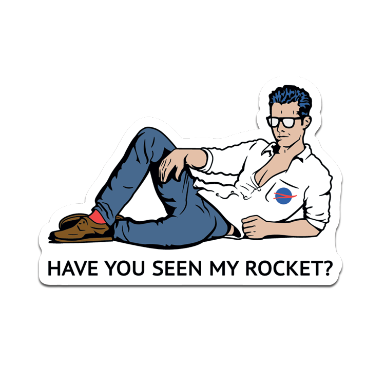 Seen My Rocket Sticker