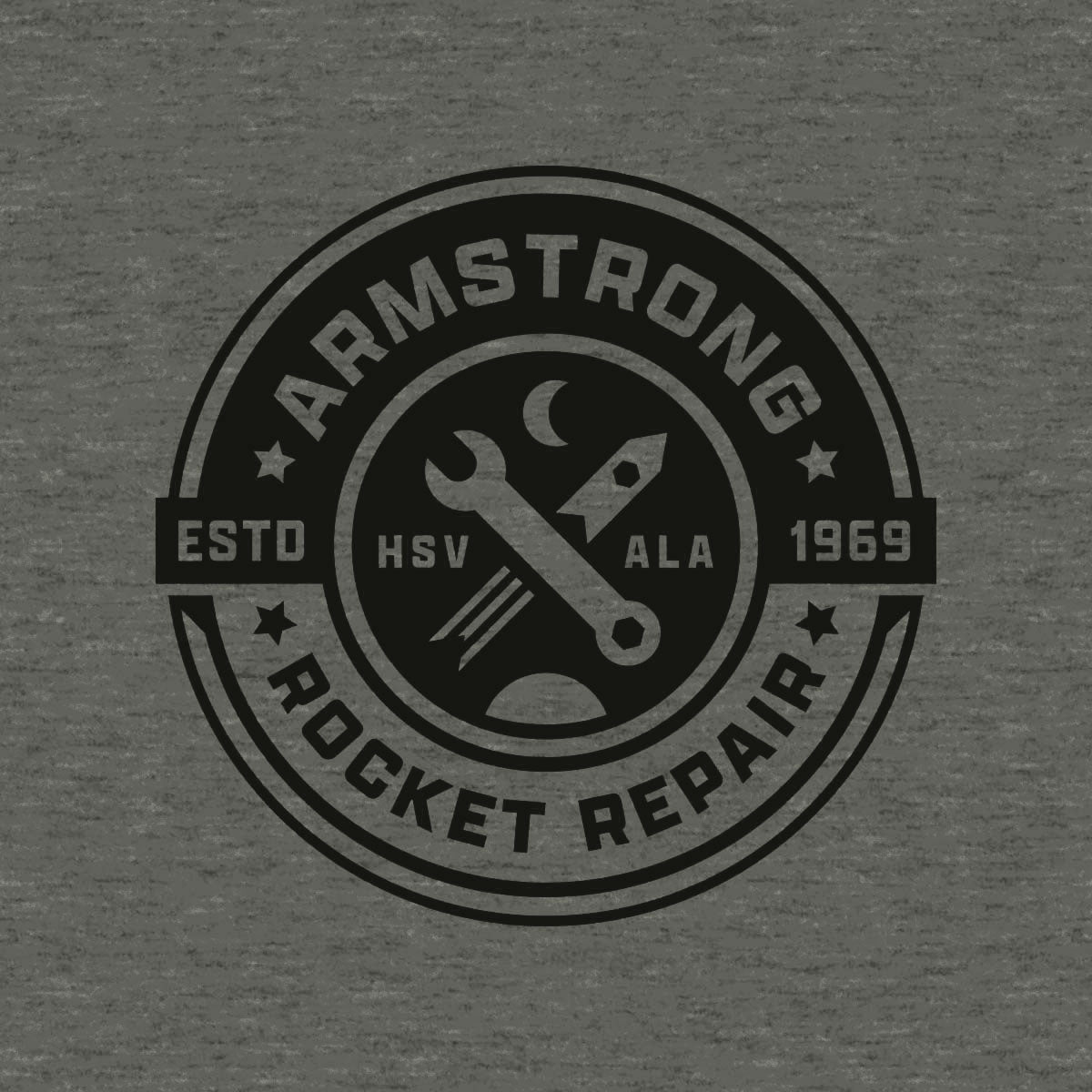 Thumbnail of a seal with the text "armstrong rocket repair" on a green background