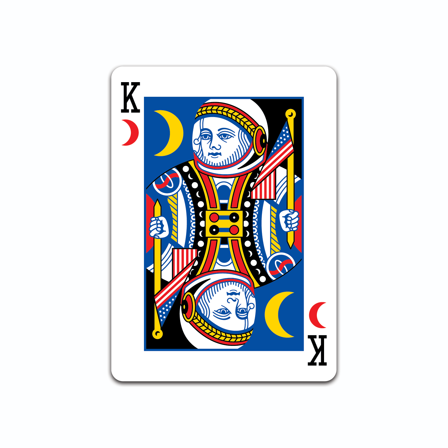 Thumbnail of "King of Moons" playing card sticker